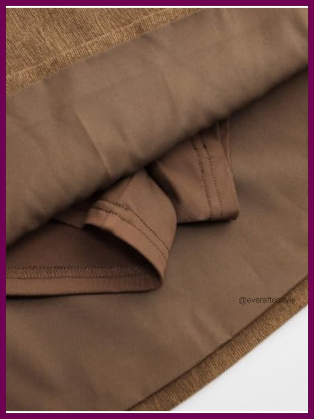 Mini Skort with Built-In Shorts Corduroy A-Line Side Slit Summer Casual - Picture 4 of 5